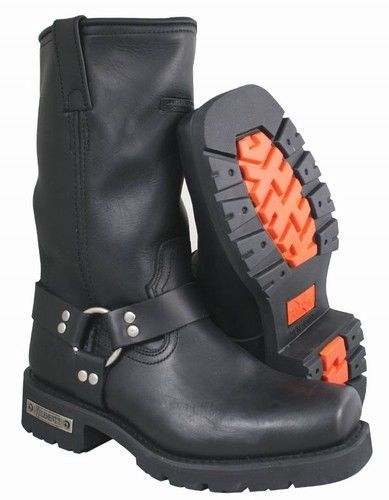 Xelement 1443 Harness Ring Lug Sole Motorcycle Full Grain Leather Biker Boot  #Xelement #Motorcycle Mens Biker Boots, Harley Davidson Merchandise, Ghillie Suit, Biker Fashion, Mens Motorcycle Boots, Harley Davidson Boots, Leather Biker Boots, Harness Boots, Work Boot