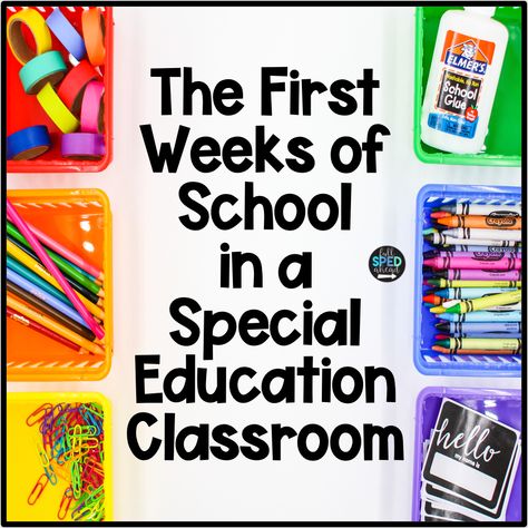 First Day Special Education Activities, Special Education Behavior Chart, Special Education First Week Of School, Special Education Classroom Rules, First Week Of School Special Education, First Week Of School Activities Special Education, Structured Classroom Special Education, 3rd Grade Special Education, Morning Binder Special Education