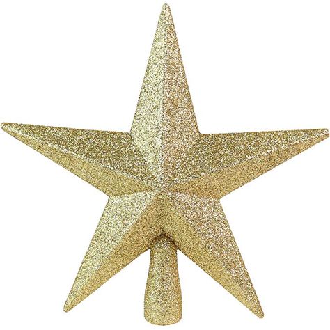 Amazon.com: Ornativity Glitter Star Tree Topper - Christmas Gold Decorative Holiday Bethlehem Star Ornament: Home & Kitchen Christmas Tree Top Decorations, Small Christmas Trees Decorated, Gold Christmas Tree Topper, Christmas Tree Star Topper, Christmas Tree Tops, Christmas Tree Star, Star Tree, Black Christmas Trees, Star Tree Topper