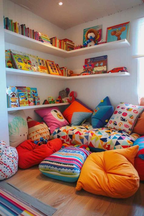 Loft Playroom, Homeschool Room Design, Reading Nook Kids, Boys Bedroom Makeover, Basement Playroom, Kids Bedroom Inspiration, Playroom Design, Play Together, Inspire Creativity