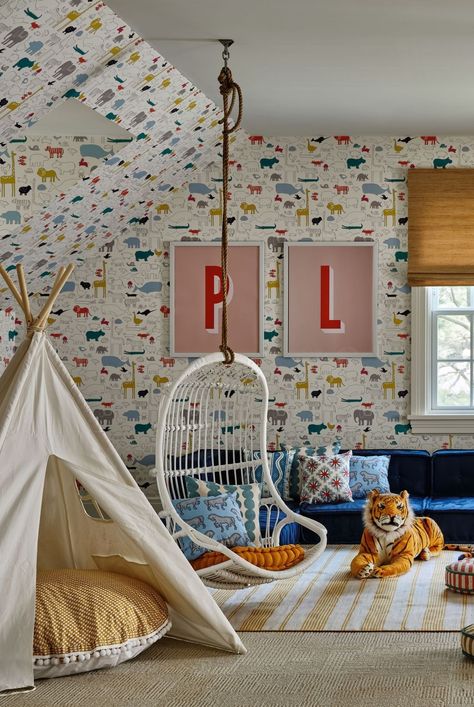 playroom Fun Playroom Ideas, Home Climbing Wall, Small Playroom, Playroom Design, Wooden Side Table, Bathroom Tile Designs, Craft Table, Kids Room Design, Built In Storage