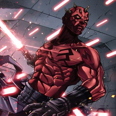 ArtStation - Artworks Sith Fan Art, Darth Maul Fan Art, Rain Sketch, Darth Maul Comic, Darth Maul Art, Star Wars Sith Lords, Dark Maul, Force Unleashed, Star Wars Canon