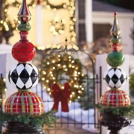 Madison Fraser Cordless Greenery Collection | Grandin Road Topiary Balls Decor, Door Diy Ideas, Halloween Decorations Door, Mackenzie Childs Christmas, Christmas Topiaries, Front Door Christmas Decor, Door Christmas Decor, Topiary Balls, Christmas Topiary