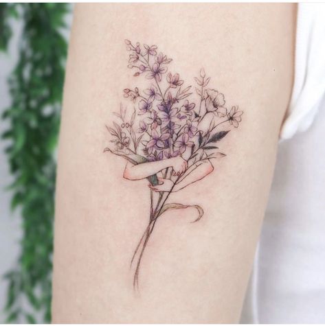 Tattoo With Hands, Flower Tattoos Designs, Floral Tattoo Ideas, Groot Tattoo, Deadpool Tattoo, Lilac Tattoo, Avengers Tattoo, Marvel Tattoos, Fresh Tattoo