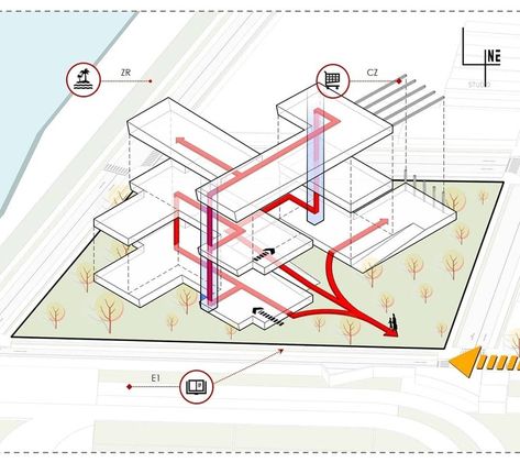 3d Circulation Diagram Architecture, Interior Circulation Diagram, Movement Diagram Architecture, Circulation Diagram Architecture Plan, Parti Diagram Architecture, Conceptual Diagram Architecture, Circulation Diagram Architecture, Architecture Diagram Concept, Circulation Diagram