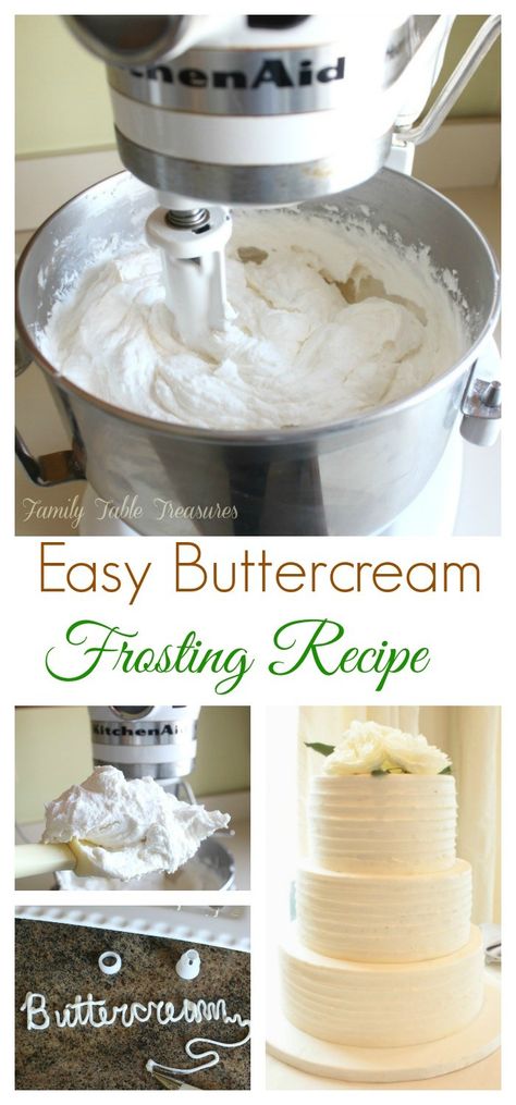 Easy Buttercream Frosting Recipe, Frosting Types, Buttercream Frosting Recipe Easy, Birthday Cake Buttercream, Wedding Cake Frosting, Easy Buttercream Frosting, Piping Frosting, Best Buttercream, Frosting Recipes Easy