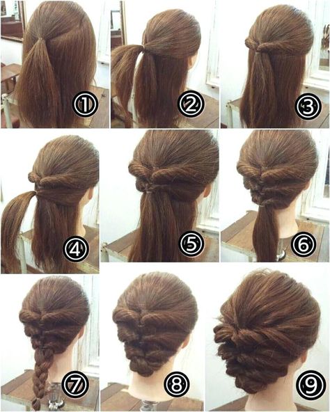 Easy Updos For Medium Hair, Easy Hairstyles Quick, Up Dos For Medium Hair, Fishtail Braid, Long Hair Updo, Super Hair, Hair Tutorials Easy, Peinados Fáciles Para Cabello Corto, Cool Braids