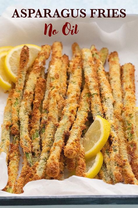 Parmesan Crusted Asparagus, Air Fryer Asparagus, Fried Asparagus, Asparagus Recipes Baked, Asparagus Recipes Roasted, Parmesan Asparagus, Asparagus Fries, Air Fryer Dinner Recipes, Grilled Veggies