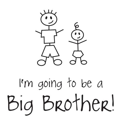 The Blue Basket: Tutorial: "I'm going to be a Big Brother!" t-shirt Brother Pictures, Big Brother Quotes, Big Brother Little Sister, Big Brother Announcement, Blue Basket, New Big Brother, Basket Tutorial, Big Brother Tshirt, Promoted To Big Brother