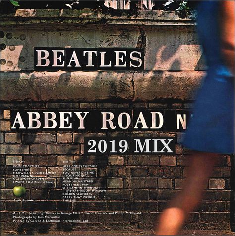 Abbey Road, (Back Cover) (2019 Mix), Abbey Road, The Beatles Beatles Wallpaper, Beatles Rare, Classic Rock Albums, The Beatles Abbey Road, Apple Records, Road Pictures, George Martin, Lennon And Mccartney, Beatles Abbey Road