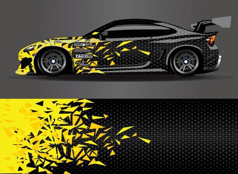 Car Graphics Design, Race Car Graphic Design, Race Car Design Graphics, Car Wrap Design Ideas Graphic Designers, Wrap Design Graphics, Car Livery Design, Car Graphics Decals, Rally Car Design, Truck Wrap Design