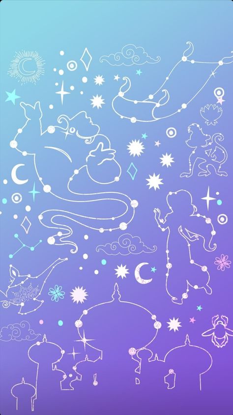 Aladin Disney, Aladdin Art, Aladdin Wallpaper, Purple Galaxy Wallpaper, Aladdin Disney, Walt Disney Princesses, Jasmine Aladdin, Disney Jasmine, Magic Lamp