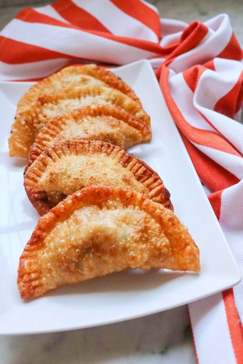 Fried Beef Empanadas with Olives and Sofrito | Allrecipes Empanada Recipes, Empanada Discs, Chicken Empanadas, Beef Empanadas, Spanish Recipes, Fried Beef, Empanadas Recipe, Original Recipe, Baked Chicken