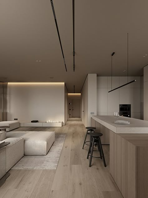 Interior Design Per La Casa, Interior Minimalista, Minimalist Interior Design, Home Design Living Room, Minimalism Interior, Design Del Prodotto, Dream House Interior, Kitchen Area, Minimalist Living