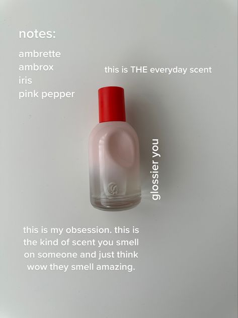 Pink Pepper Perfume, Glossier You Perfume, Perfume Wishlist, Glossier You, Fragrances Perfume Woman, Perfume Collection Fragrance, Perfume Scents, Perfume Lover, Pink Pepper