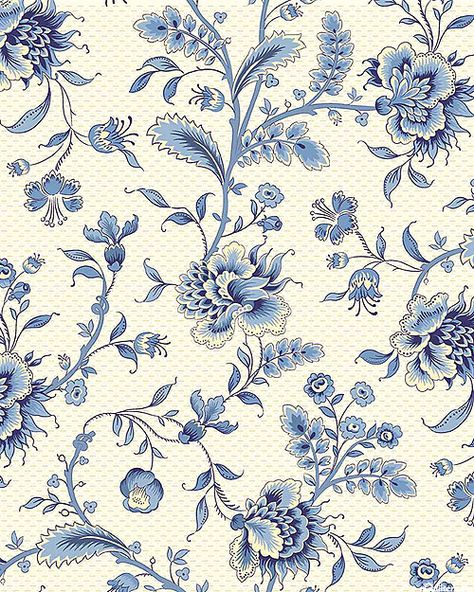 Blue Dahlia - Antique Flowers - Eggshell Kashmiri Pattern, Digital Print Textiles, Print Textiles, European Ceramics, Antique Flowers, Flower Types, Blue Dahlia, Peonies And Hydrangeas, Persian Art Painting