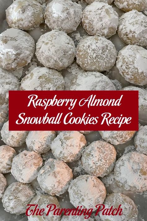 Raspberry Almond Snowball Cookies Recipe Almond Snowball Cookies, Snowball Cookies Recipe, Butter Spritz Cookies, Snow Cookies, Pecan Snowball Cookies, Chewy Ginger Cookies, Spritz Cookie Recipe, Christmas Cookie Recipes Holiday, Ginger Cookie Recipes