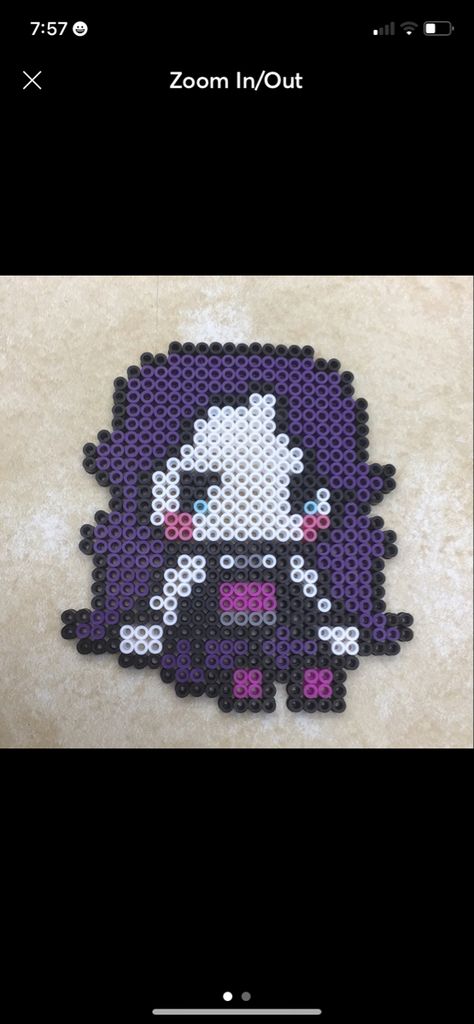 Pixel Art Grid Monster High, Monster High Pixel Art Grid, Perler Bead Patterns Monster High, Cross Perler Beads, Monster High Perler Beads, Melty Bead Patterns, Pearl Beads Pattern, Easy Perler Beads Ideas, Hello Kitty Crafts