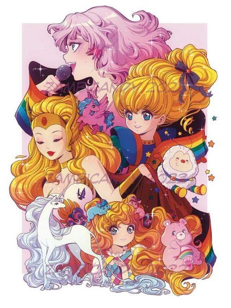 Lady Lovely Locks, Last Unicorn, The Last Unicorn, Jem And The Holograms, 80s Cartoon, 80s Cartoons, Rainbow Brite, Old Cartoons, Magical Girl