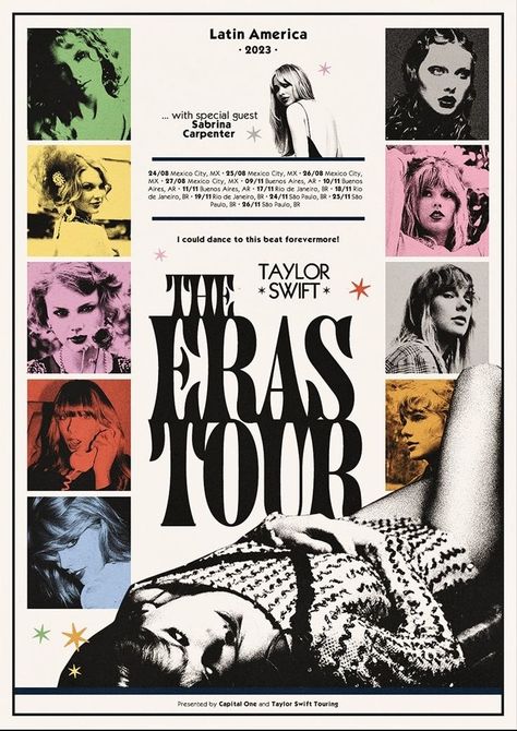 Eras Tour Poster, Tour Poster, Taylor Swift Posters, Poster Room, Tour Posters, Taylor Swift Album, Taylor Swift Wallpaper, Long Live Taylor Swift, Vintage Poster Art