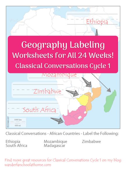 Complete Geography Map Work for Classical Conversations Cycle 1 – Wander Far – School at Home Classical Conversations Cycle 1, Cc Cycle 1, Classical Conversations Essentials, Classical Conversations Foundations, Classical Homeschool, Animal Cells, Geography Worksheets, Forest School Activities, American History Lessons