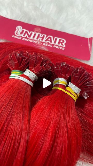 RED FLAT TIP EXTENSIONS  When in doubt, just wear red 🔥❤️  FLAT TIP EXTENSIONS in RED color will be the good choice.   #slavichairextensions  #redhairextensions #flattip #hairextensions #flattipextensions #flattips #unihair #unihairvn Red Hair Extensions, Vietnamese Hair, Be The Good, Red Flats, Wear Red, Wearing Red, Human Hair Extensions, Slovenia, Red Color