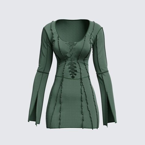 Green velvet dress outfit