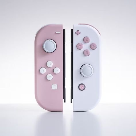 Custom Nintendo Switch Pink and White Joy-cons Cute Controller - Etsy Australia Pink Nintendo Switch Aesthetic, Cute Controller, Cute Nintendo Switch Accessories, Nintendo Switch Joycons, Pink Nintendo Switch, Pink Gaming Setup, Custom Nintendo Switch, Nintendo Switch Aesthetic, Cute Nintendo Switch