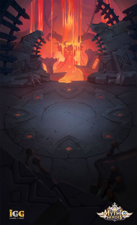 ArtStation - Mythic Heroes: Idle RPG - Background Art Game Background Design, Chad Image, Gothic Background, Background Game, Game Background Art, Battle Field, Idle Game, Sci Fi Environment, Casual Art