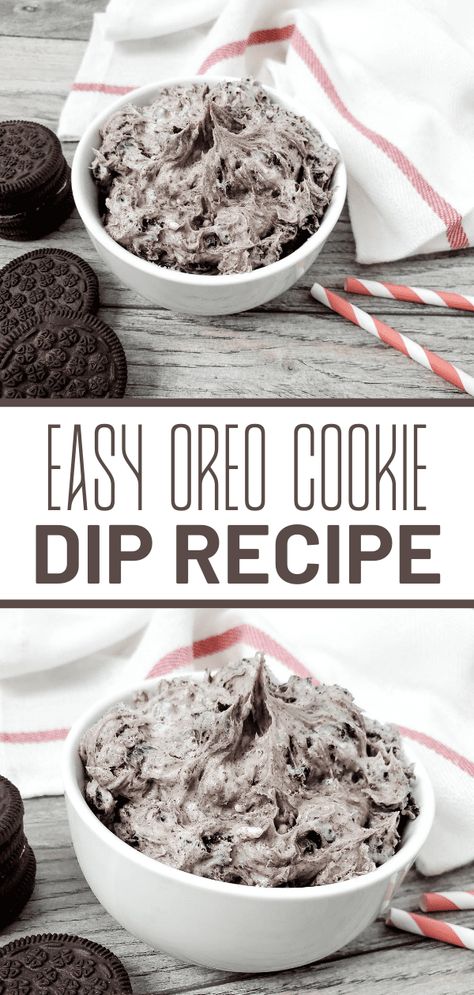 Oreo Dip Recipe, Best Holiday Desserts, Sweet Dips Recipes, Oreo Dip, Cookie Dip, Dessert Dip Recipes, Oreo Cookies Dipped, Delicious Dips Recipes, Sweet Dips