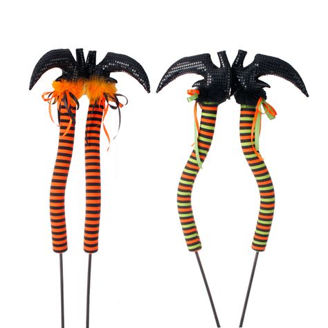 RAZ Imports, Inc | Item Details Raz Imports Christmas, Halloween Witch Legs, Witch Legs, Raz Imports, Battery Operated Candles, Halloween Displays, Wreath Supplies, Decor Figurines, Store Decor