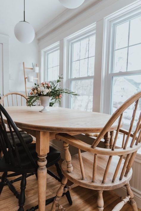 Small Farmhouse Breakfast Table, Fiddle Back Chair, Dining Room Oak Table, Antique Wood Dining Table, Antique Table And Chairs Makeover, Refinished Antique Dining Table, Vintage Oval Dining Table, Dining Table Stain Colors, Antique Dining Table Makeover