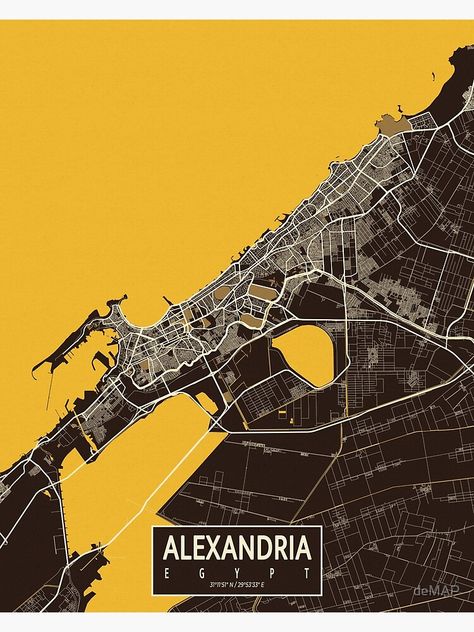 "Alexandria City Map of Egypt - Pastel" Poster by deMAP | Redbubble Pastel Poster Design, Map Of Egypt, Pastel City, Alexandria Map, Alexandria City, Egypt Map, Pastel Poster, Map Wall Art, City Maps