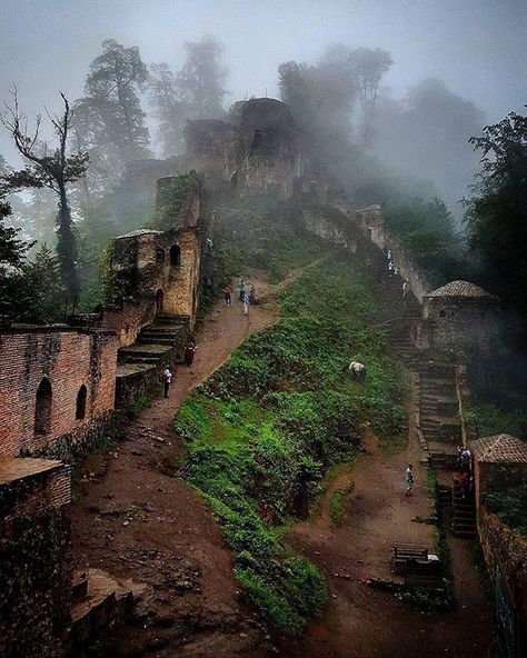 Rudkhan Castle Foman Gilan Shomal Northern Iran Iran Tourism, Beautiful Iran, Iran Pictures, Iran Travel, Persian Culture, Islamic Republic, Medieval Castle, Travel Goals, Abandoned Places