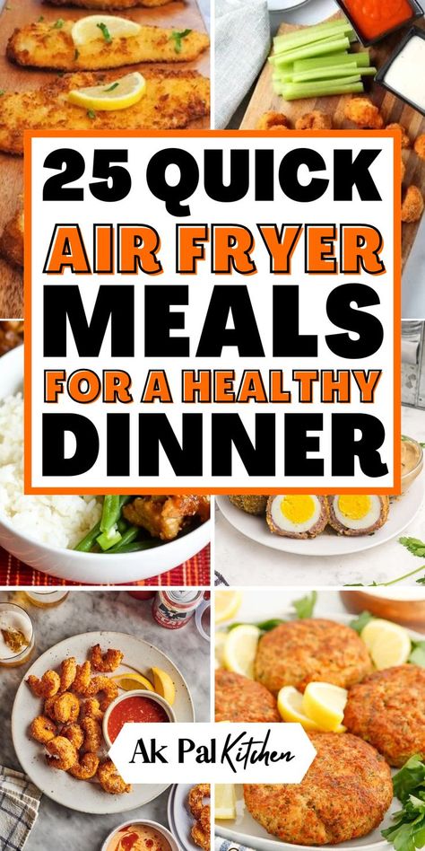 Air fryer meals are perfect for quick, healthy dinners. Explore easy air fryer recipes that range from air fryer chicken recipes to air fryer vegetable recipes. Make low-calorie air fryer meals that still pack a flavorful punch, or try new air fryer breakfast ideas to start your day right. Whether meal prepping or making family-friendly air fryer dinners, these simple and healthy recipes will save time without sacrificing taste. Enjoy healthier meals with minimal effort using your air fryer! Air Fry Meals Healthy, Healthy Air Fry Dinner Recipes, Air Fryer All In One Meals, Quick Meals Air Fryer, Air Fryer Diet Meals, Dinner In The Air Fryer, Freezer To Air Fryer Meals, Air Fryer Dump Meals, Airfryer One Pot Meal