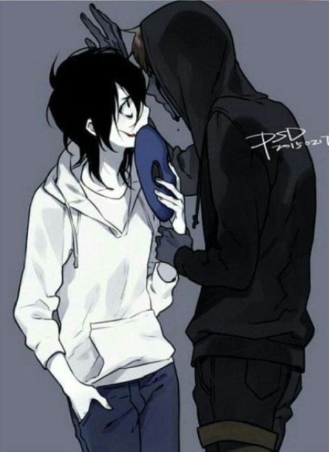 Jeff X Eyeless Jack, Ej X Jeff, All Creepypasta Characters, Scary Creepypasta, Creepy Smile, Creepypasta Funny, Eyeless Jack, Ticci Toby, Ben Drowned