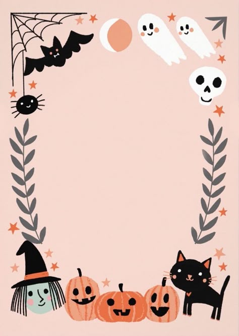 Guess What Is In The Box Halloween, Halloween Photoshoot Background Ideas, Easy Halloween Party Favors, Cute Art Halloween, Cute Halloween Photo Backdrop, Halloween Birthday Wallpaper, Pastel Halloween Background, Fall Poster Ideas, October Halloween Aesthetic