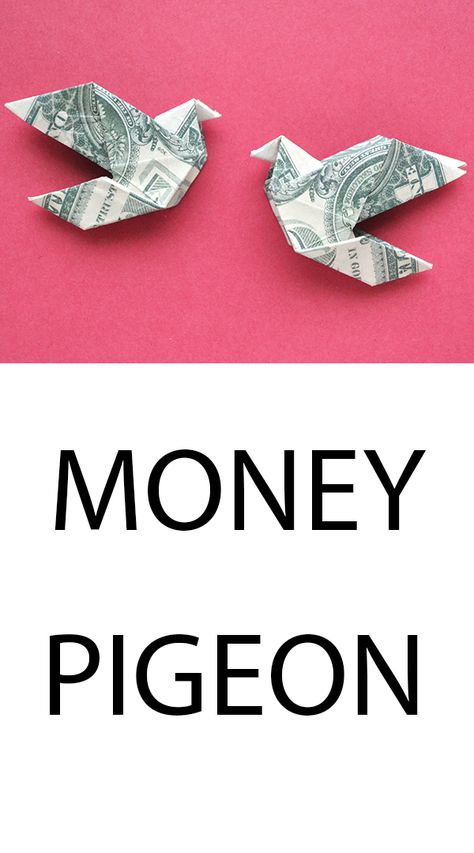 The money pigeon is a nice origami bird out of one dollar bill. Without using glue or tape. The idea by Anastasia Prokuda. I wish you a pleasant viewing! Subscribe to my channel! Easter Oragami Money, Folding Dollars Into Shapes Easy, Dollar Oragami Ideas Step By Step, Money Origami Tutorial Step By Step, Folding Dollars Into Shapes, Money Origami Diy, Cool Ways To Fold Money, Origami Money Easy, Folding Money For Gifts