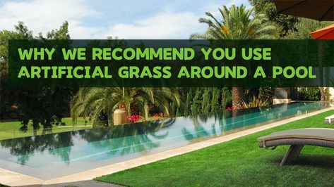 Artificial grass around a pool is a low maintenance floor covering for the pool area, not only get the look and feel of real turf, but you also improve the safety of your pool deck and pool area. Grass Around Pool, Small Above Ground Pool, Best Artificial Grass, Artificial Grass Installation, Swimming Pool Decks, Faux Grass, Slippery When Wet, Pool Chemicals, Above Ground Swimming Pools