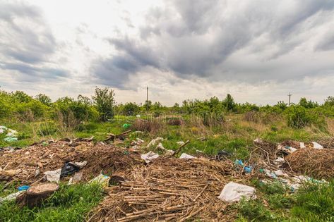 Pollution concept. Spontaneous uncontrolled landfill. Lytachi Ukraine 06.05.2024 stock photography Quality Photo, Pollution, Stock Photography, Ukraine, Photo Image, Stock Photos, High Quality, Wall, Photography