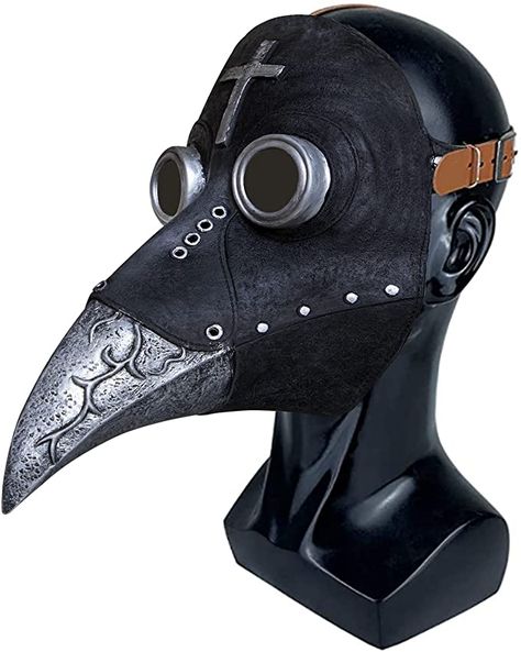 Amazon.com: Stegosaurus Plague Doctor Bird Mask Long Nose Beak Cosplay Steampunk Halloween Costume Props Latex Material : Toys & Games Doctor Bird, Steampunk Halloween Costumes, Bird Mask, Halloween Costume Props, Steampunk Halloween, Bird Masks, Long Nose, Minecraft Buildings, Plague Doctor