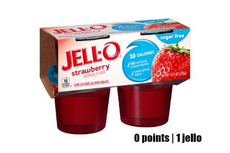 Dye Free Foods, Low Points Weight Watchers, Jello Flavors, Jello Cups, Sugar Free Jello, Weight Watchers Snacks, Snack Cups, Jell O, Low Calorie Snacks