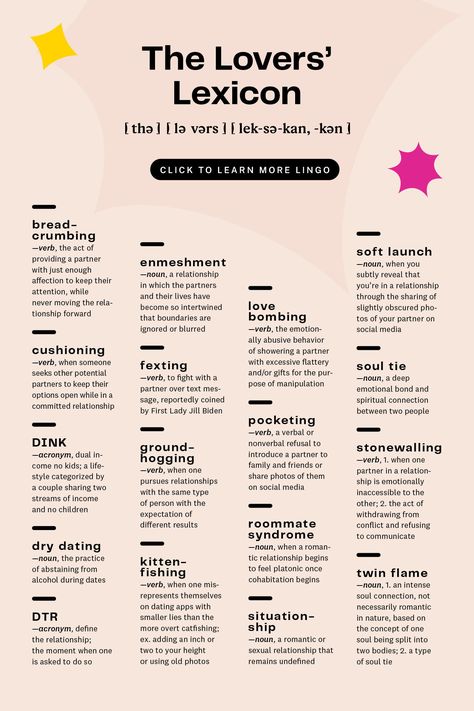 Because relationships should really come with their own dictionary. Genz Slangs With Meaning, Genz Words With Meaning, Gen Z Slang Words List, Gen Z Words With Meaning, Gen Z Slang, Slang Words Popular, Phobia Words, English Word Book, Word Collage