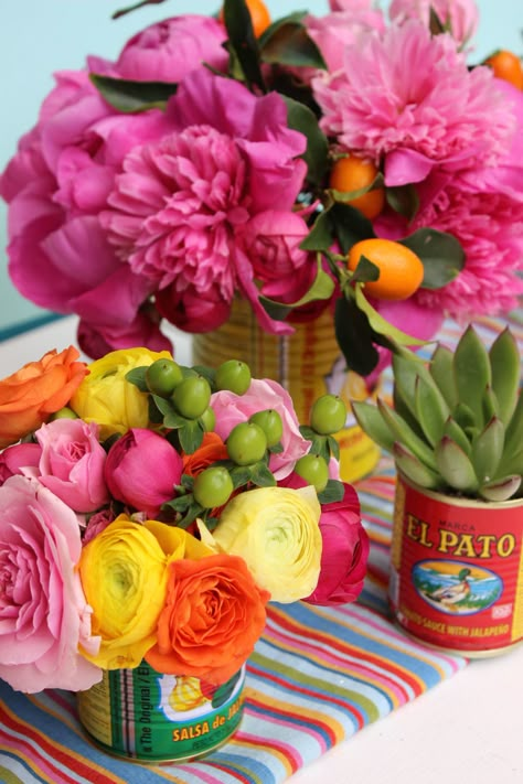 colorful cinco de mayo flowers – jane can Kumquat Tree, Flowers And Succulents, Mexican Party Decorations, Mexican Party Theme, Mexican Home Decor, 50th Bday, 5 De Mayo, Events Decor, Party Decor Ideas