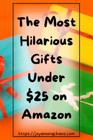 When you have friends and family with a sense of humor, you buy them hilarious gifts. And this gift guide contains the funniest gifts on Amazon for under $25! Make them laugh until they cry with these budget gift ideas. But anything you get here may be so much fun that you'll want to keep them for yourself! Now enjoy these fun gift ideas, and get ready to laugh! Gift guides, fun gifts, hilarious, make someone's day, best gifts, gifts that make people laugh Cool Little Gifts, Fun Little Gifts, Fun Gifts For Friends Birthday, Clever Sayings For Gifts, Hilarious Gift Ideas, Best Gifts For $50, Funny Birthday Gifts For Friend, Gifts Under $25 For Him, Uncommon Goods Gifts