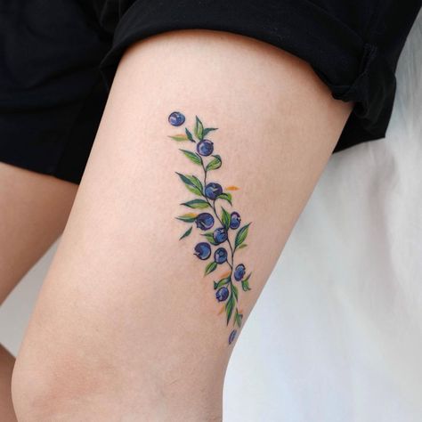 Tattoos Palm Tree, Pine Tree Tattoos, Eden Tattoo, Blueberry Tattoo, Palm Tree Tattoos, Tattoos Elephant, Dandelion Tattoos, Cactus Tattoos, Leg Tattoo Ideas