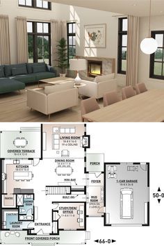 Living Room Blueprint Layout, Home Interior Layout Plan, Scandinavian House Layout, Floorplans Sims 4, Sims4 Houses Ideas, Modern Scandinavian House Plans, House Design Layout, Scandinavian House Plans, Modern Scandinavian House