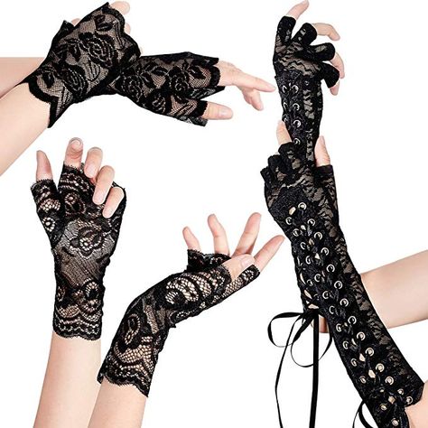 Steampunk Gloves, Prom Gloves, Floral Gloves, Lace Fingerless Gloves, Goth Clothes, Evening Gloves, Vintage Gloves, Steampunk Accessories, Wedding Gloves