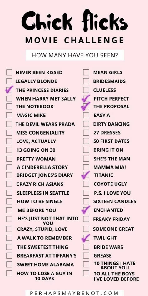 Must Watch Netflix Movies, Best Chick Flicks, Chick Flick Movies, Netflix Movie List, Girls Night Movies, Movie Challenge, Chick Flick, Movie Recs, Movie Hacks