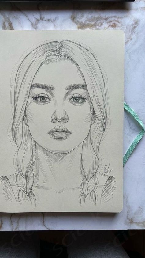 Realistic Face Drawing, Self Portrait Drawing, Face Art Drawing, Pencil Portrait Drawing, Pencil Drawings For Beginners, Color Drawing Art, Pencil Sketch Images, Portraiture Drawing, Anime Canvas Art